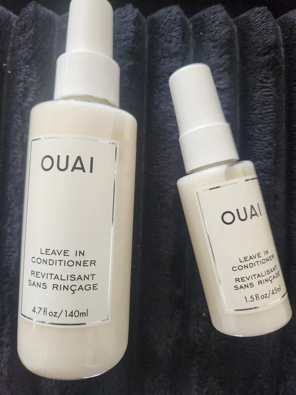 OUAI Leave In Conditioner 4.7oz & Travel 1.5oz Bundle